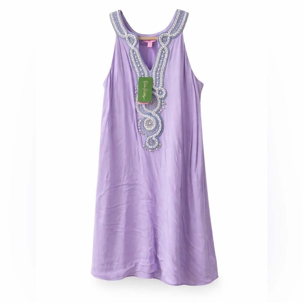 Lilly Pulitzer Lavender Dress with Embellishments Small NWT